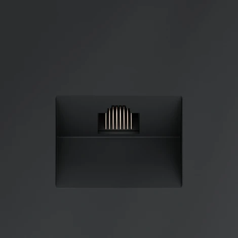 Розетка Ethernet RJ-45 (графит) Voltum S70 VLS060107