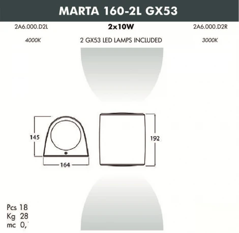Архитектурная подсветка Fumagalli Marta 2A6.000.000.WXD2L (220V, круглые, IP55)