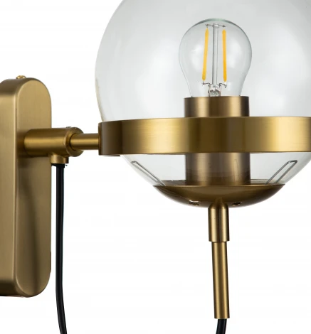 Бра настенное Faccetta V000108 (13005/1W Bronze) (220V, шар)