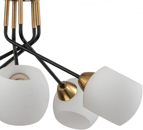 Потолочная люстра на штанге Escada Bond 2113/5P E27*40W Copper/Black (220V)