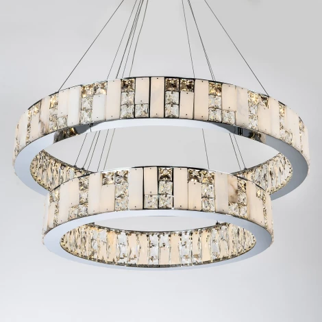 Подвесная люстра светодиодная с регулировкой цветовой температуры Modelux MODELUX ML.6985.800.600P CR