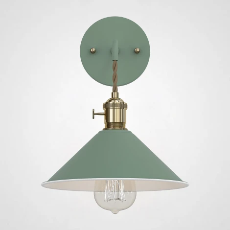 Бра с подвесным плафоном Braid Wall Green Imperiumloft Braid-Wall01 (181875-26) (220V)