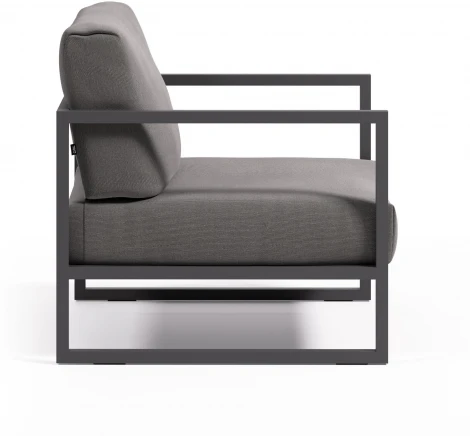 Comova Уличное кресло темно-серое с черным алюминиевым каркасом La Forma (ex Julia Grup) арт.145928
