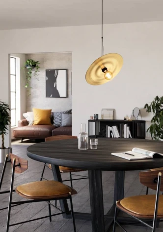 Подвесной светильник Eglo Lintmill 44029 1х40W (E27) сталь, черный/стекло, браширован