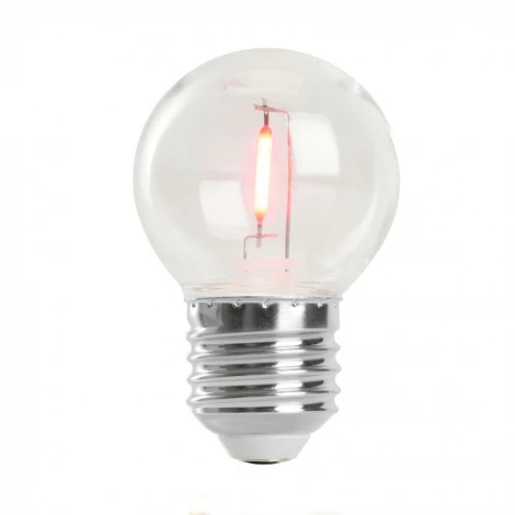Лампа светодиодная G45 шар 2W 230V E27 красный Feron LB-383 48933