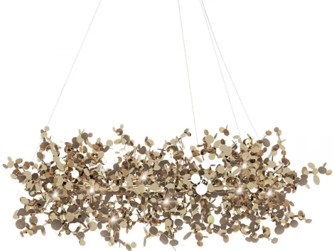 Подвесная люстра Loft It Spark 10101/600 Gold (220V, на тросе, лепестки)