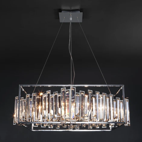 Подвесная люстра Bogate's Cella 312/9 Strotskis (220V, хрусталь, на тросе)