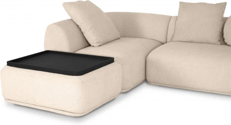 Диван Fabro ОГОГО (арт.853844), (Букле,Ткань/Бежевый)