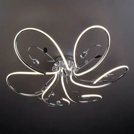 Потолочная люстра Eurosvet Venzel 90082/6 хром 90W (LED, 220V)