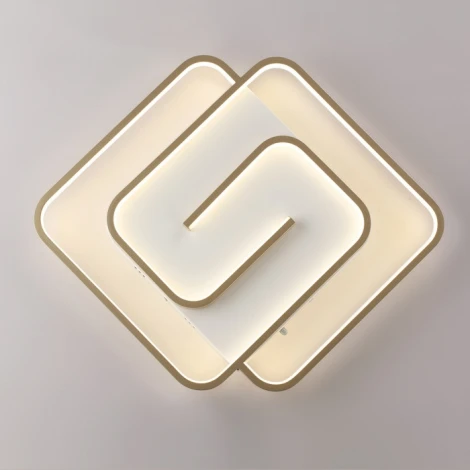 Потолочная большая люстра Lumion Twist 8019/75CL шампань/белый металл/акрил LED 75W 220V 3000-6000K