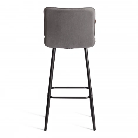 Барный стул Bari/Бари Tetchair (Металл,Велюр/Серый) арт.24905