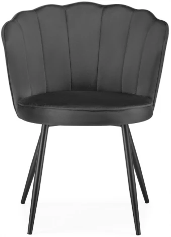 Стул Woodville на металлокаркасе Coral grey / black 15583