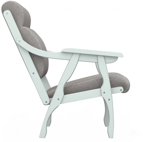 Кресло Вега 10 ткань серый, каркас снег от фабрики Mebelik