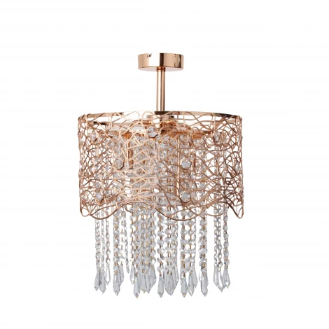 Потолочная люстра на штанге Abrasax X9118A/4GO (220V, круглые)