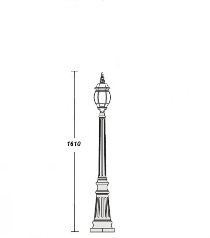 Наземный фонарь Oasis Light America S Bg 83411S