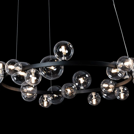 Подвесной светильник Loft IT Molecule 10023/1200 (220V, на тросе, шарики, кольцо)