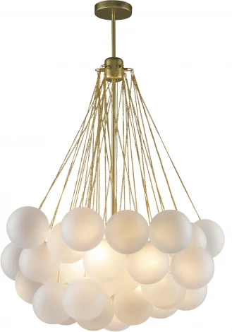 Потолочная люстра на штанге iLamp Globe 10099P/3-D800 GL-WH