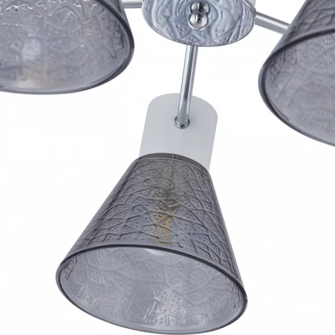 Потолочная люстра на штанге Arte Milano Napoli 322408/5 CR+WH (220V)