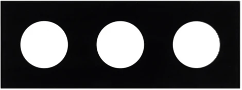 Рамка стеклянная FRM-GLARE-GC-3-BK (Arlight) 043839