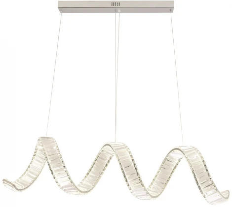 Подвесной светильник Crystal Lux MUSIKA SP100W LED L1200 CHROME (220V, на тросе)