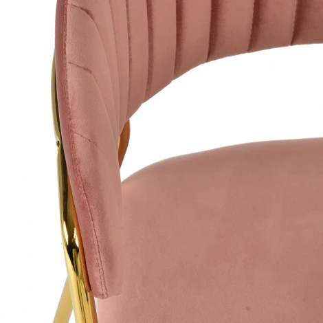 Стул Turin бирюзовый с золотыми ножками