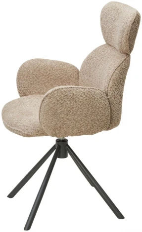 Стул ВАРДИ (VARDY) 360 град.поворот. бежевый букле XD841-06 / Серый, ®DISAUR M-City 64282