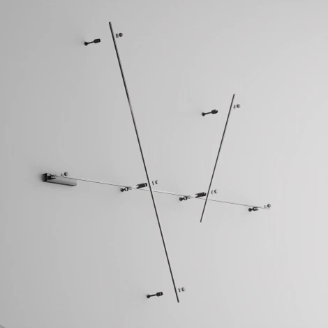 Шинопровод магнитный Flarity черный 1м Maytoni Busbar trunkings Flarity TRX154-111B (24V)