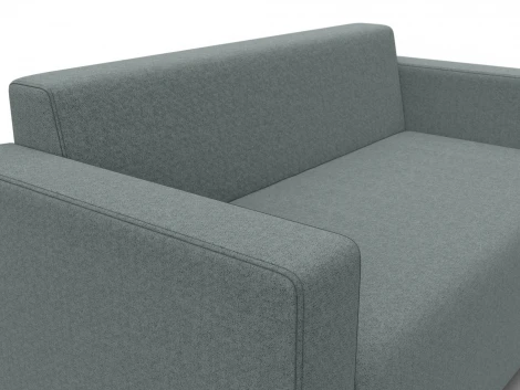 Диван прямой Лига-093 ВН (ДСП,Брус,Фанера,Рогожка/Серый) Лига Диванов 134955