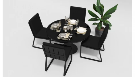 Стол Gardenini Voglie round TVGL.010011.T3