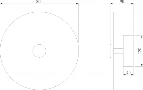 Светодиодный настенный светильник Eurosvet Thasos 40341 LED латунь с мраморным рассеивателем (220V, круглые)