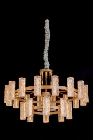 Подвесная люстра ярусная Fluorite Inverno FL1089-24P (LED, 220V, хрусталь, на цепи)