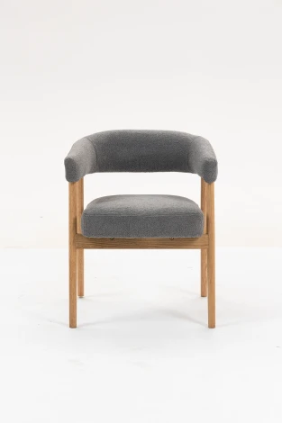 Стул обеденный Zubo с деревянными ножками темно-серый Stool Group арт.УТ000041729