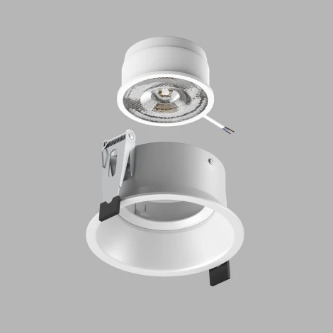 Встраиваемый светильник без источника света в подвесном потолке Lightstar Domino Solo 214606-SOLO