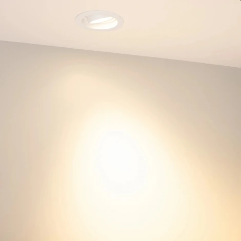 Встраиваемый светильник светодиодный MS-VORTEX-BUILT-R90-12W Warm3000 (WH-WH, 40 deg, 230V) (Arlight, IP20 Металл) 043479