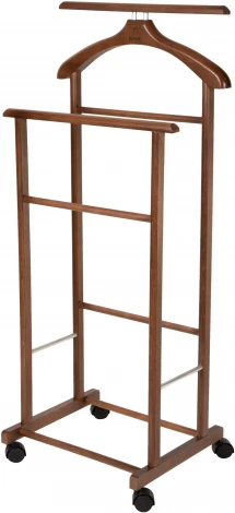 Вешалка костюмная на колесах В 22Н средне-коричневый от фабрики Mebelik