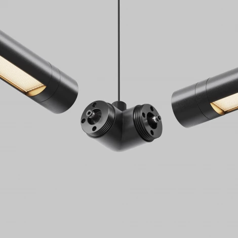 Угловой коннектор для системы Shelf без ввода питания Maytoni Accessories for system Shelf CA014CL-B (24V)