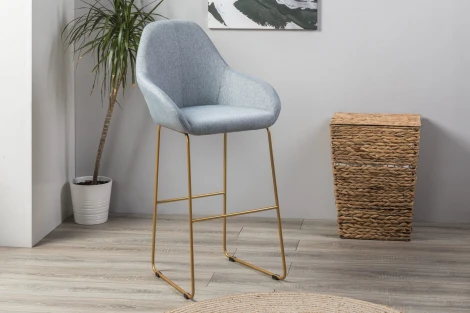 Стул бар Kent Грей/Линк Золото R-Home арт.4101198h_ГрейЗолот_БАР