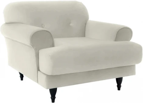 Кресло Italia ОГОГО (арт.339442), (Ткань/Белый)