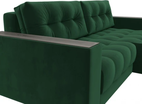 Диван угловой с декором Лига-049 НПБ Лига Диванов (Велюр) арт.128457