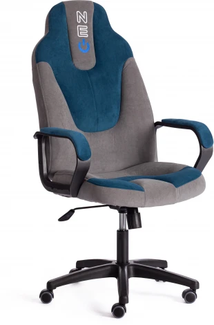 Кресло NEO 2 (22) флок , серый/синий, 29/32 Tetchair 19479
