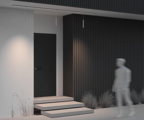 Трековый светильник низковольтный, уличный, светодиодный LED 8W 48V  Maytoni Focus Led O-TR01-1-P-8WW3K