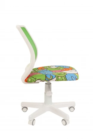 Кресло Chairman Kids 112 Россия ткань котики/TW-А 31 белый пластик 7110393