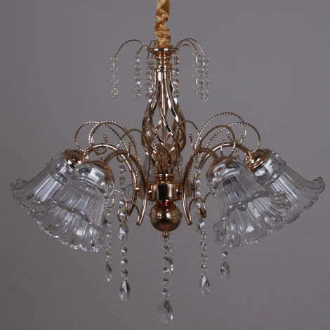 Подвесная люстра Reluce 02348-0.4-05 FGD+CL (220V, на цепи)