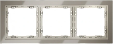 Рамка на 3 поста (шелк, стекло) Voltum S70 VLS110304