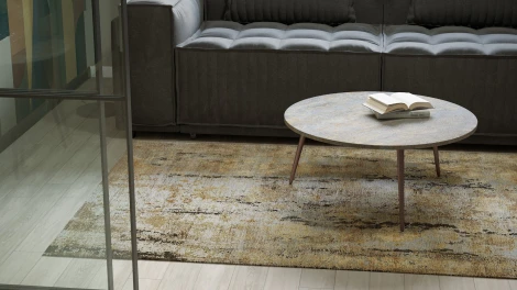 Стол журнальный Рикон гранж/винный металлик от фабрики Mebelik