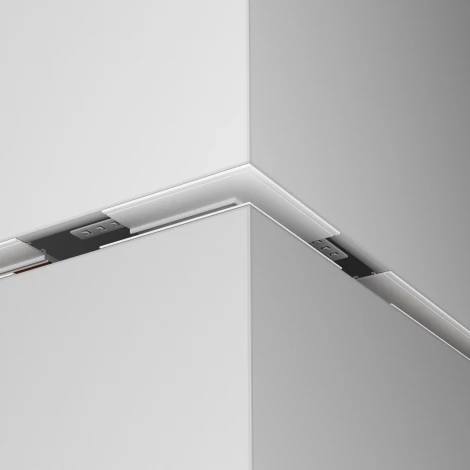 Коннектор внешний угловой Exility встраиваемый под ГКЛ 9,5мм, белый Maytoni Accessories for tracks TRA34CO-42W