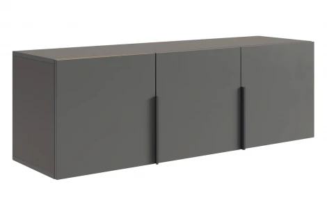 Антресоль трехдверная L1200 Баско Mebelson (ЛДСП/Графит) арт.173775,2125