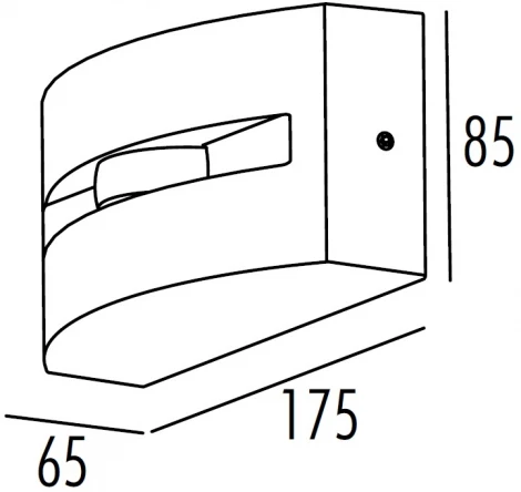 Настенный светильник уличный светодиодный Oasis Light TUBE LED W2190 Bl