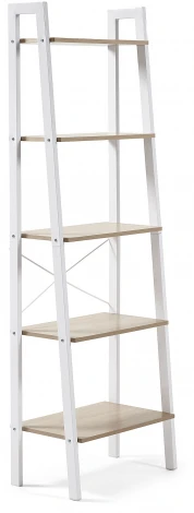 Стеллаж La Forma (ex Julia Grup) Aarhus (Белый/ ДСП,Сталь,Металл,Меламин)