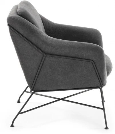 Кресло La Forma (ex Julia Grup) Brida (Серый/ Сталь,Фанера,Металл,Пенополиуретан,Пена)